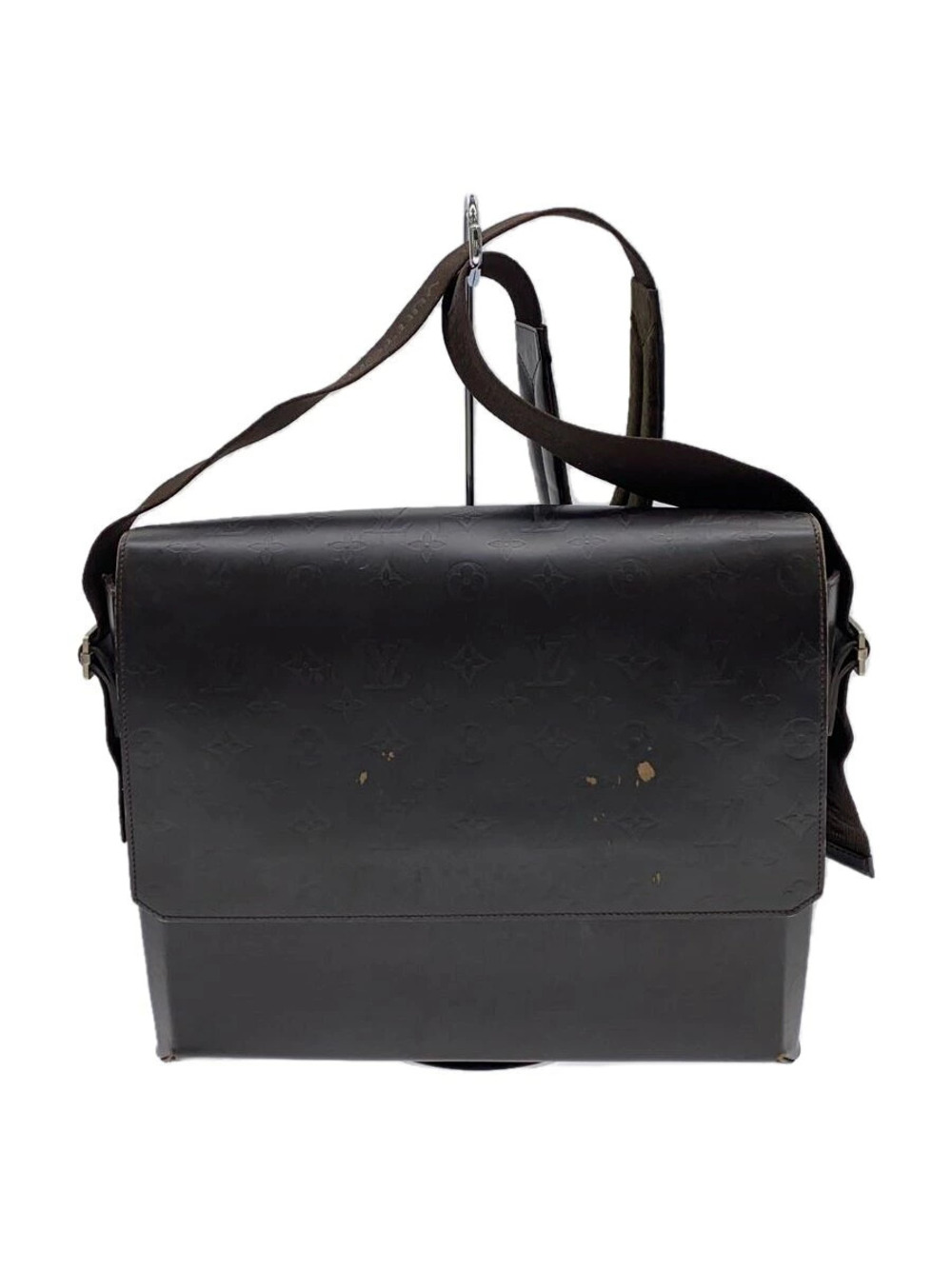 LOUIS VUITTON Steve Monogram Glace Leather Brown